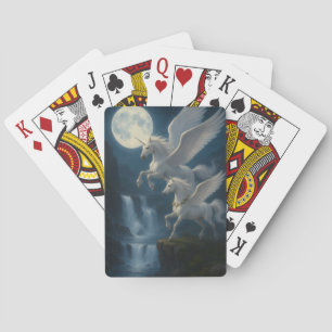 Cartes à jouer Licornes en vol
