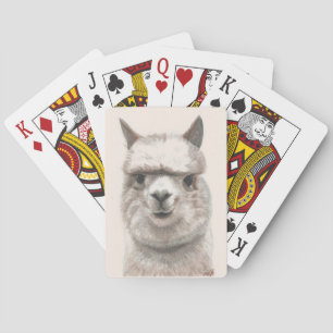 Cartes à jouer Llama Smiles Cadeau d'anniversaire