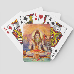 Cartes à jouer Lord Shiva en méditation