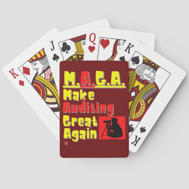 cartes à jouer "M.A.G.A." (dos)