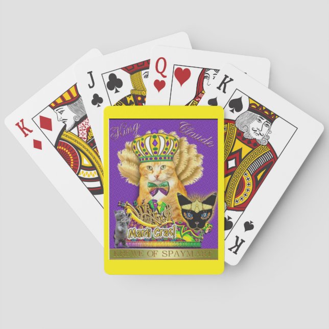Cartes à jouer Mardi Gras Claude (dos)