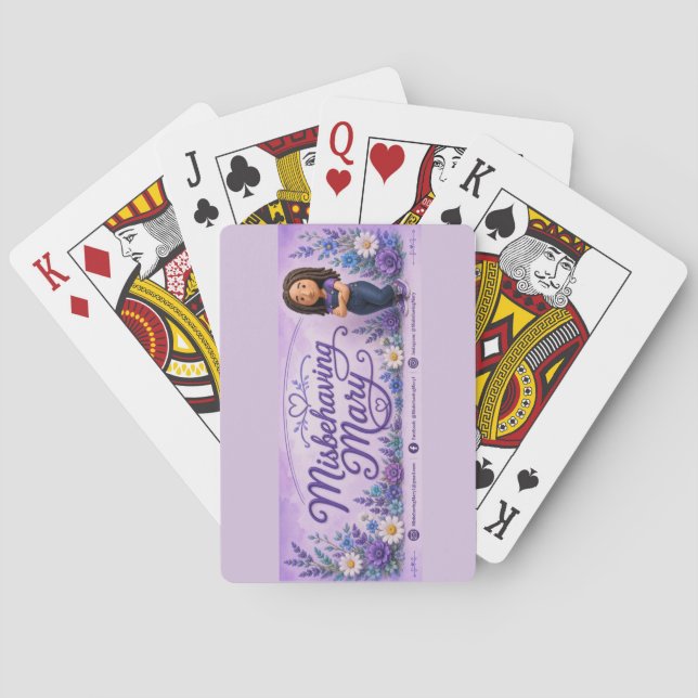 Cartes à jouer Marie mal élevée (dos)