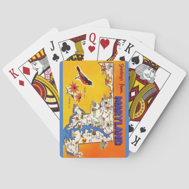 Cartes à jouer Maryland Greeting (dos)
