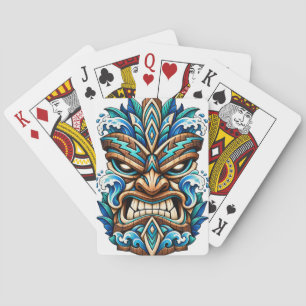 Cartes à jouer Masque Tiki Glacier Wave
