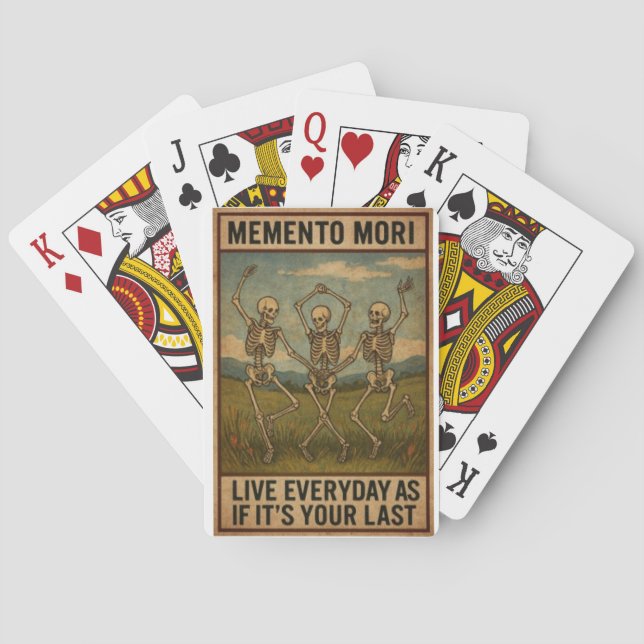 Cartes à jouer Memento Mori (dos)