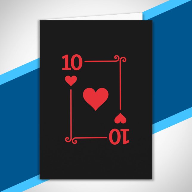 Cartes à jouer modernes avec dix cœurs assortis (Créateur téléchargé)