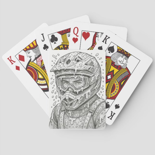 Cartes à jouer Mud Warrior (dos)