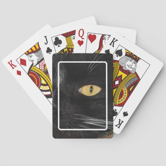 Cartes à jouer noir de jais (dos)
