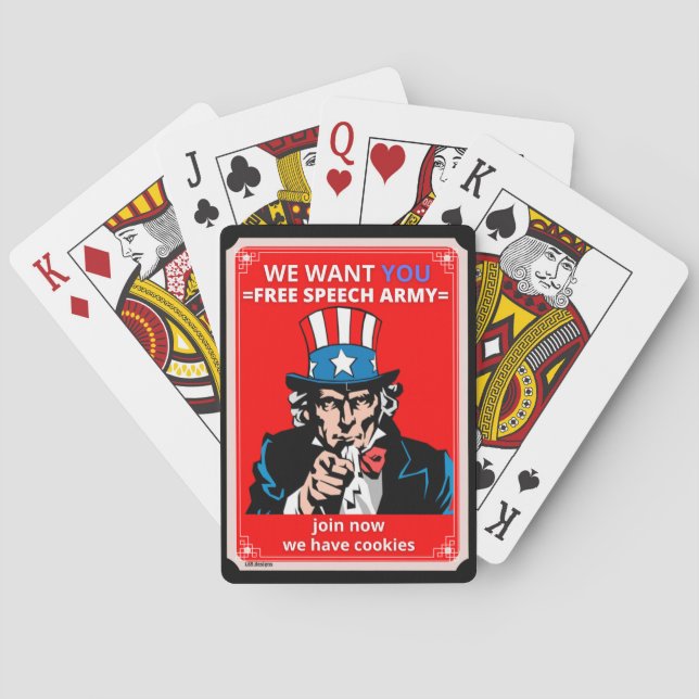 cartes à jouer "ONCLE SAM" (dos)