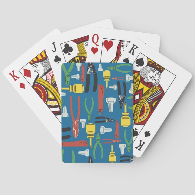 Cartes à jouer Outils d'électricien (dos)