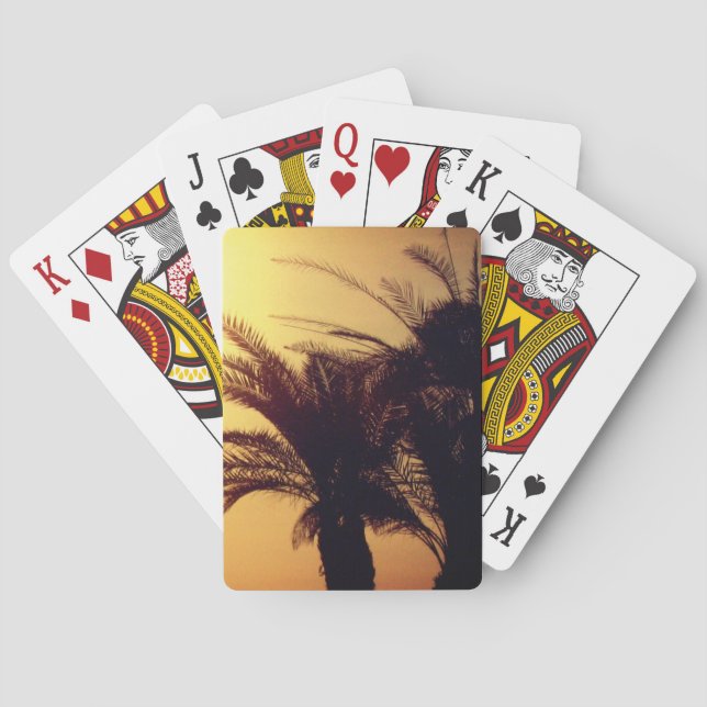 Cartes à jouer Palmiers (dos)