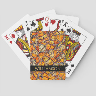 Cartes à jouer papillon monarque