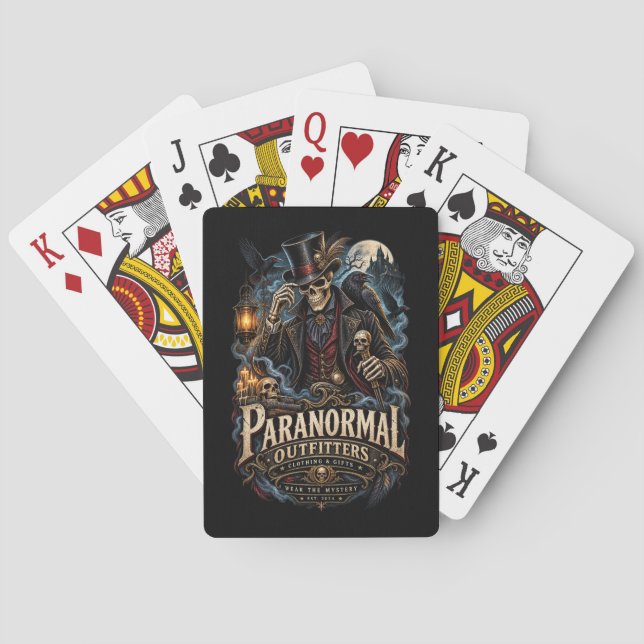Cartes à jouer Paranormal Outfitters (dos)