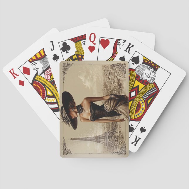 Cartes à jouer Paris France (dos)