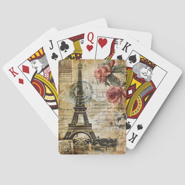 Cartes à jouer Paris France (dos)