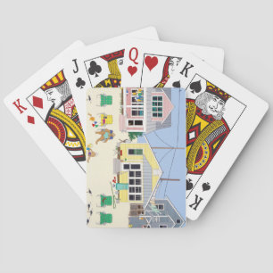 Cartes à jouer Pastel Beach Cottages