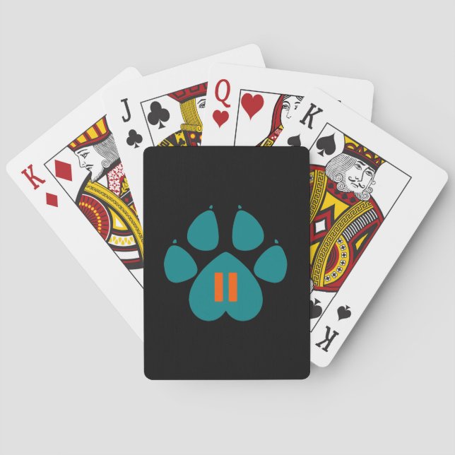 CARTES À JOUER PATTE (dos)