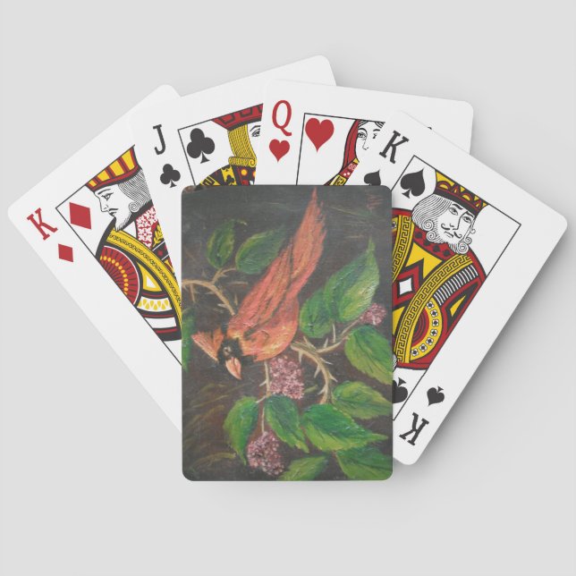 Cartes à jouer Peinture d'Ann Hayes Cardinal (dos)