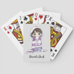 Cartes à jouer personnalisées Anime Mignonnes
