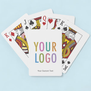Cartes à jouer personnalisées avec logo publicitai