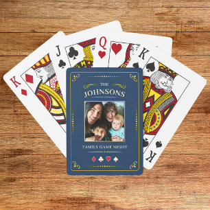 Cartes à jouer personnalisées avec photo de famill