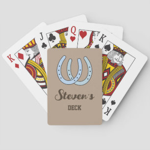 Cartes à jouer personnalisées fer à cheval occiden