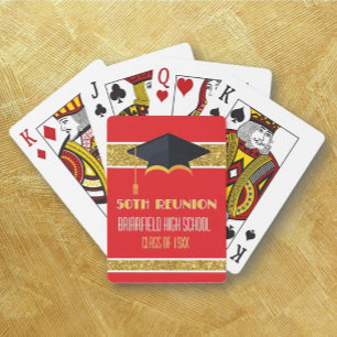 Cartes à jouer personnalisées pour la 50e réunion