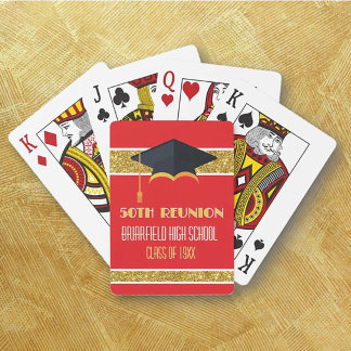 Cartes à jouer personnalisées pour la 50e réunion