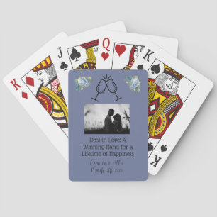 Cartes à jouer personnalisées pour mariage classiq