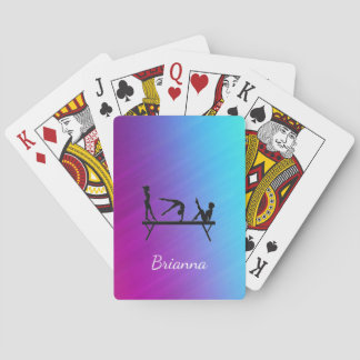 Cartes à jouer personnalisées Poutre de Gymnastiqu