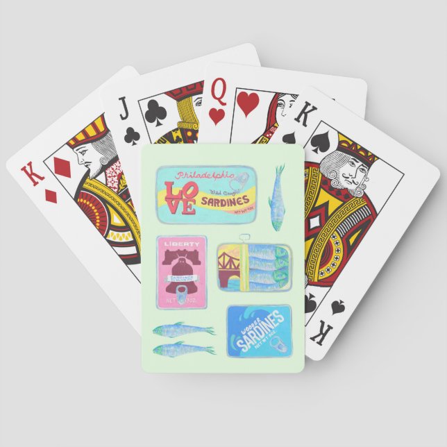 Cartes à jouer Philly - Poisson en boîte de Philad (dos)