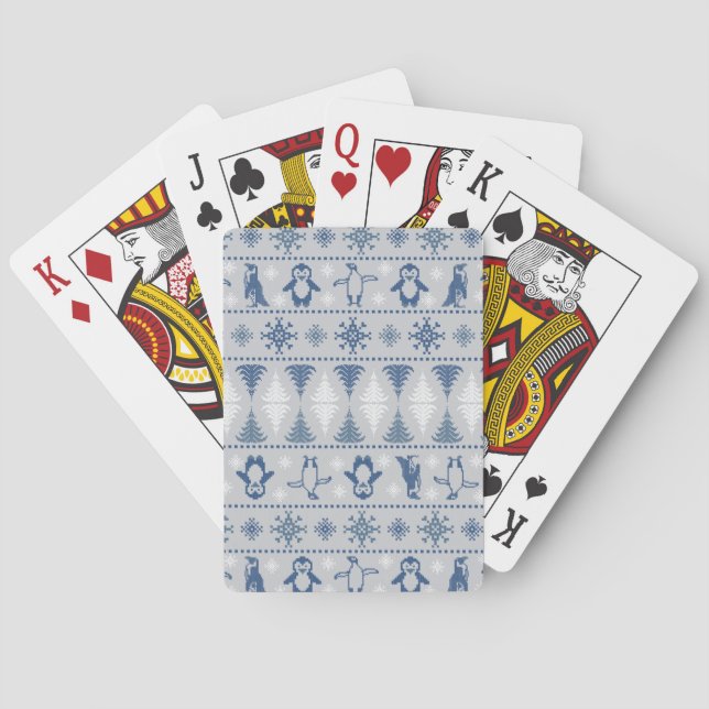 Cartes à jouer Pixel Penguins (dos)