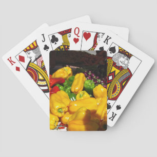Cartes à jouer - Poivrons de couleurs vives