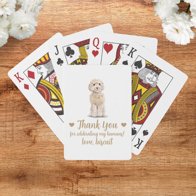 Cartes à jouer pour cadeau de mariage de chien (Créateur téléchargé)