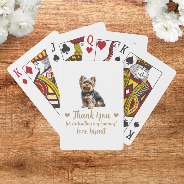 Cartes à jouer pour cadeau de mariage de chien (Créateur téléchargé)