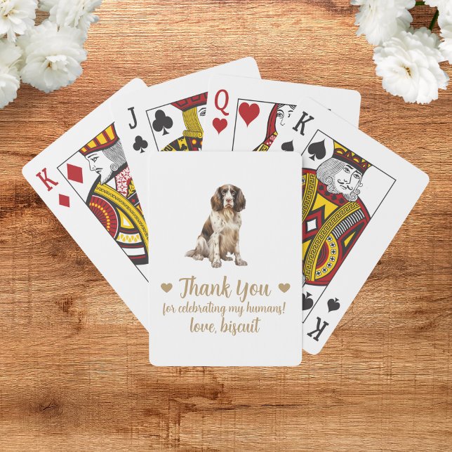 Cartes à jouer pour cadeau de mariage de chien (Créateur téléchargé)