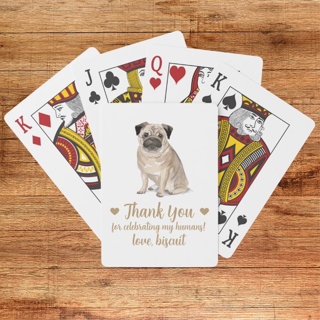Cartes à jouer pour cadeau de mariage de chien (Créateur téléchargé)