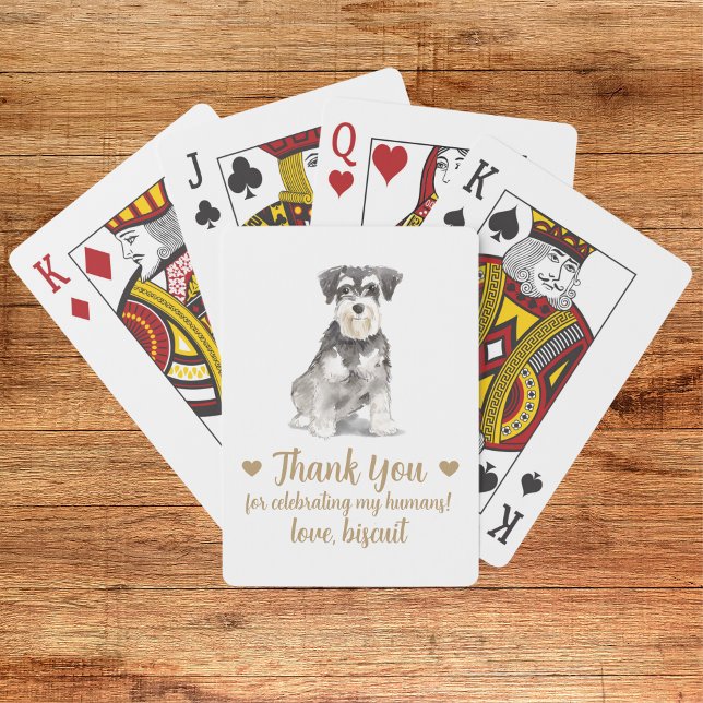 Cartes à jouer pour cadeau de mariage de chien (Créateur téléchargé)