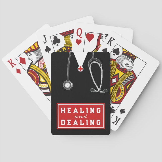 Cartes à jouer pour cadeaux d'appréciation des méd (dos)