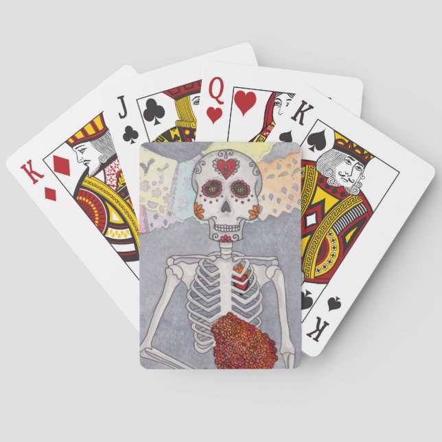 Cartes à jouer pour la fête des morts (dos)