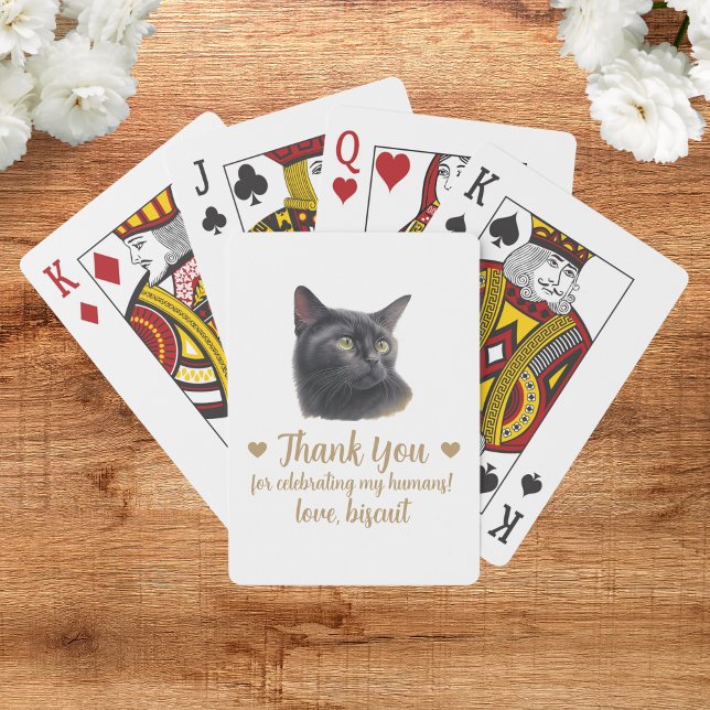 Cartes à jouer pour mariage de chat (Créateur téléchargé)