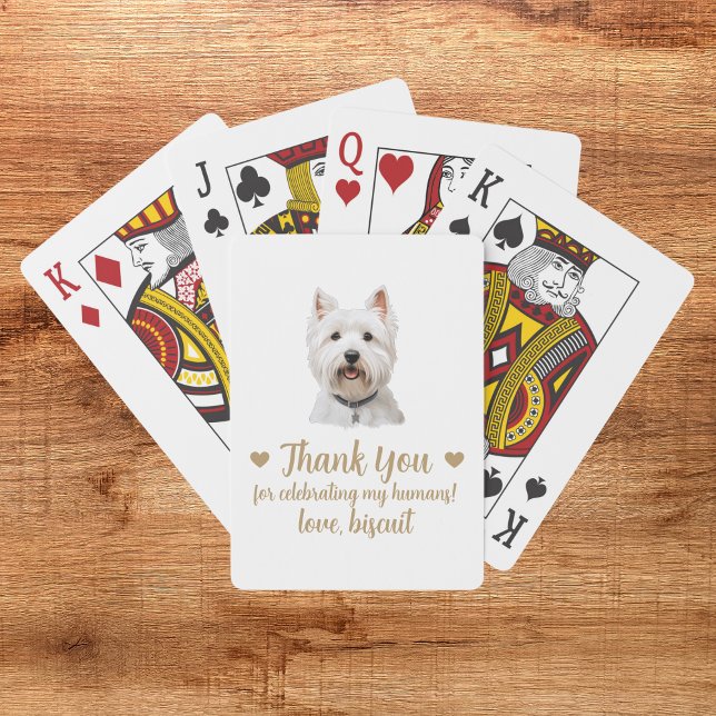 Cartes à jouer pour mariage de chien (Créateur téléchargé)