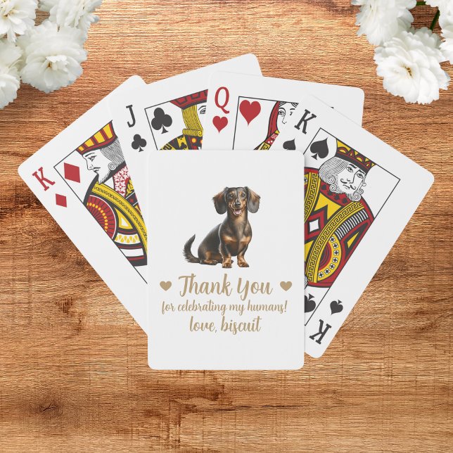 Cartes à jouer pour mariage de chien (Créateur téléchargé)