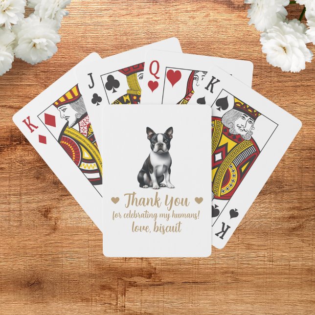 Cartes à jouer pour mariage de chien (Créateur téléchargé)
