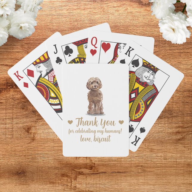 Cartes à jouer pour mariage de chien (Créateur téléchargé)