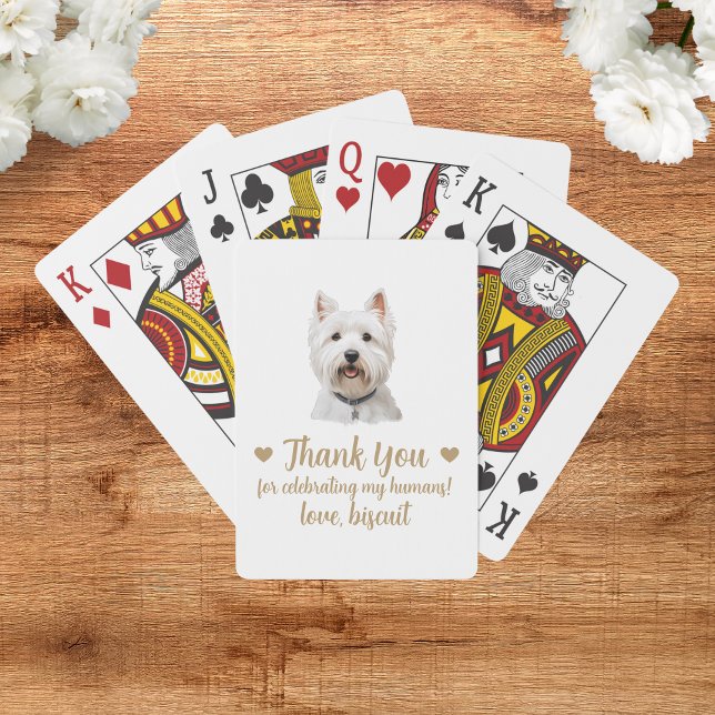 Cartes à jouer pour mariage de chien (Créateur téléchargé)