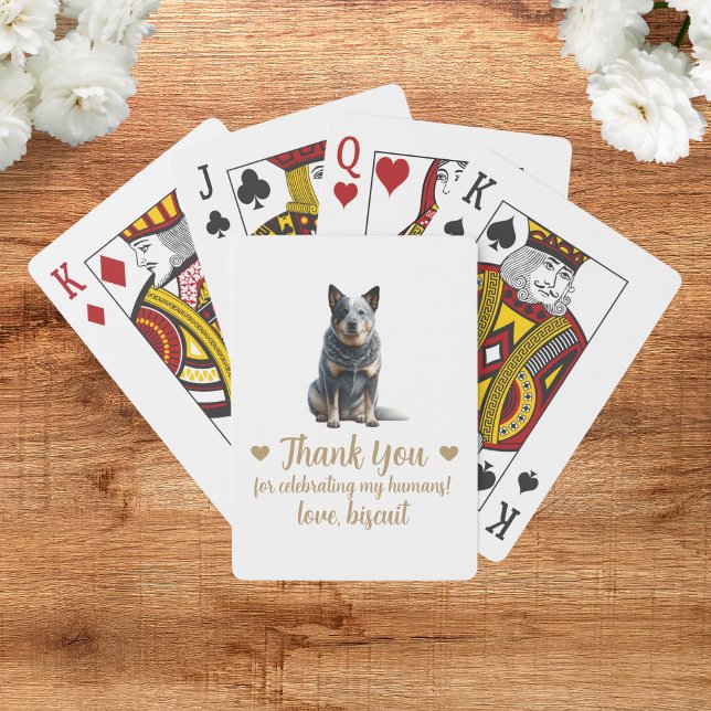 Cartes à jouer pour mariage de chien (Créateur téléchargé)