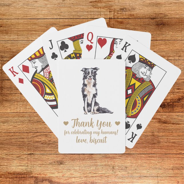 Cartes à jouer pour mariage de chien (Créateur téléchargé)