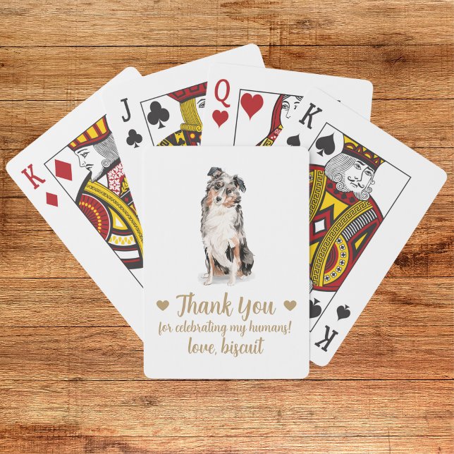 Cartes à jouer pour mariage de chien (Créateur téléchargé)