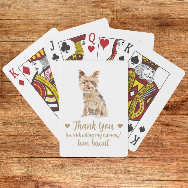 Cartes à jouer pour mariage de chien (Créateur téléchargé)